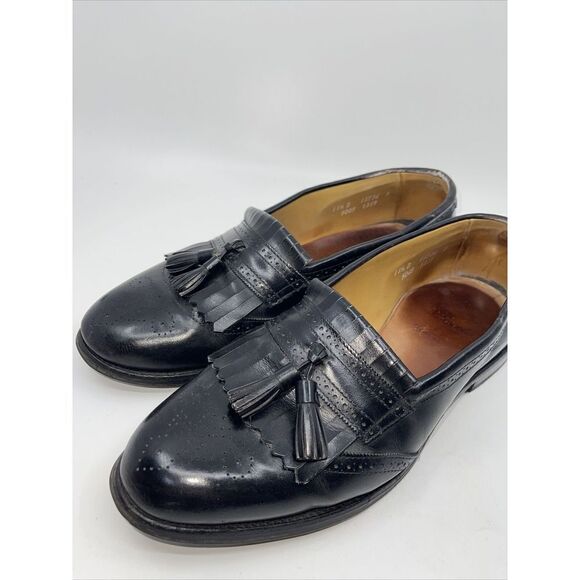 靴 OPELKA AOYAMA \"guilt tassel\" loafer schuh Pope chunky tassel loafers in black hi shine leather